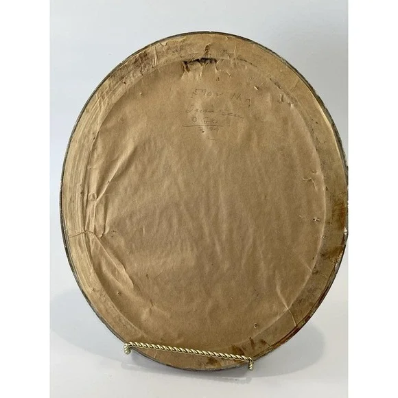 Hummel Framed Needlepoint Picture Little Girl w Bird 70s Vintage Crewel - Picture 3 of 6